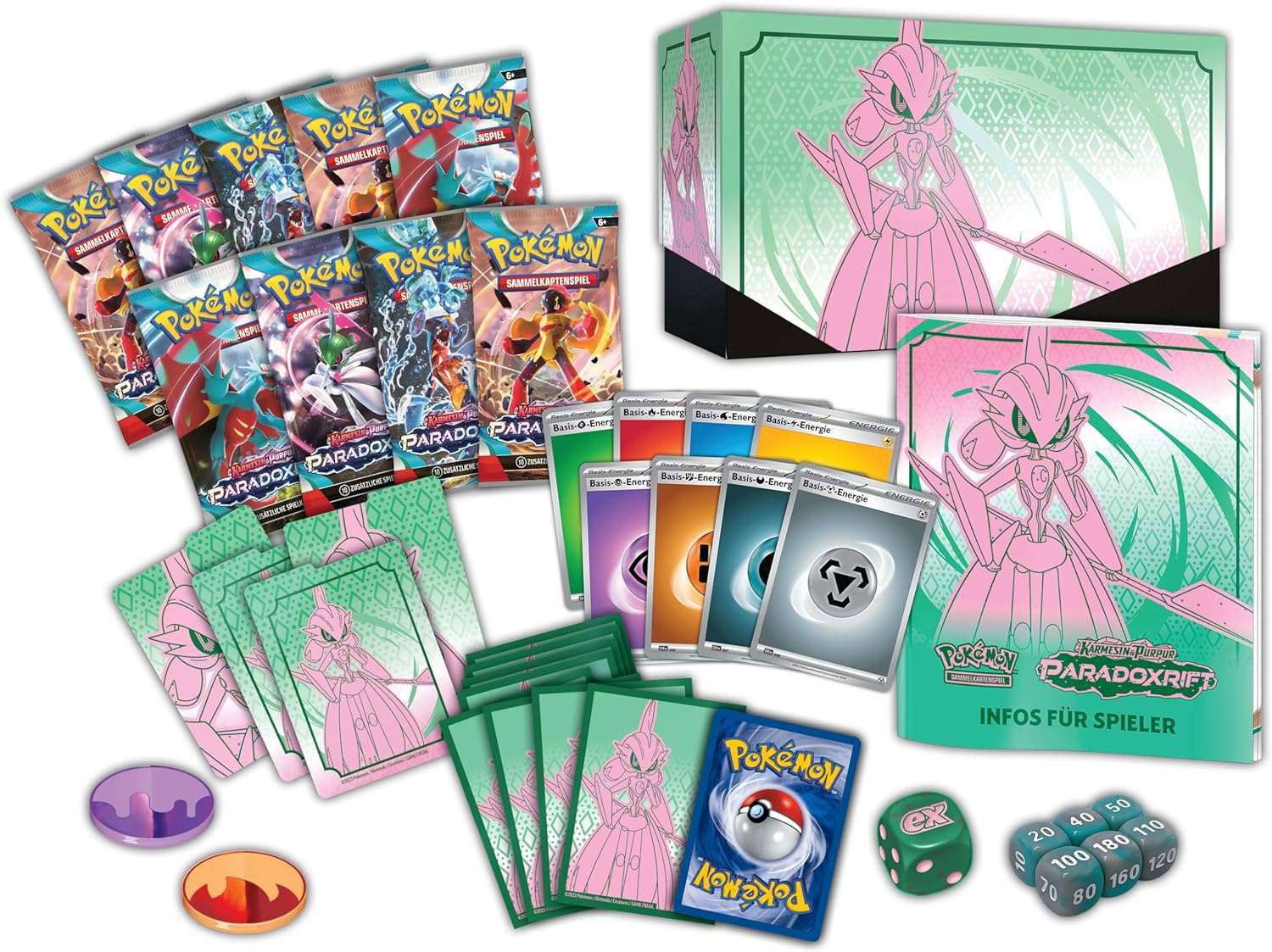 Pokémon - Karmesin & Purpur: Paradox Rift Eisenkrieger Top Trainer Box - DE - cardcosmos