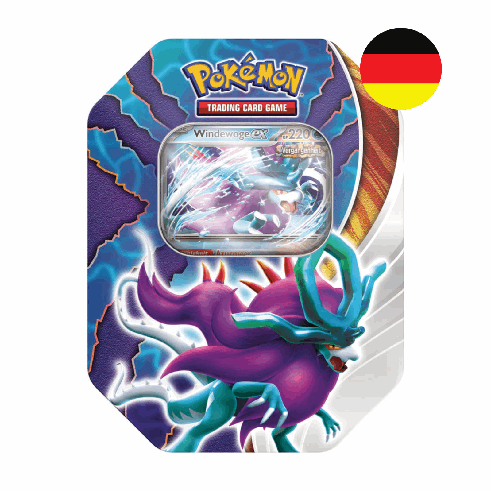 Pokémon - Paradox Clash Windgewoge ex Tin Box - DE - cardcosmos