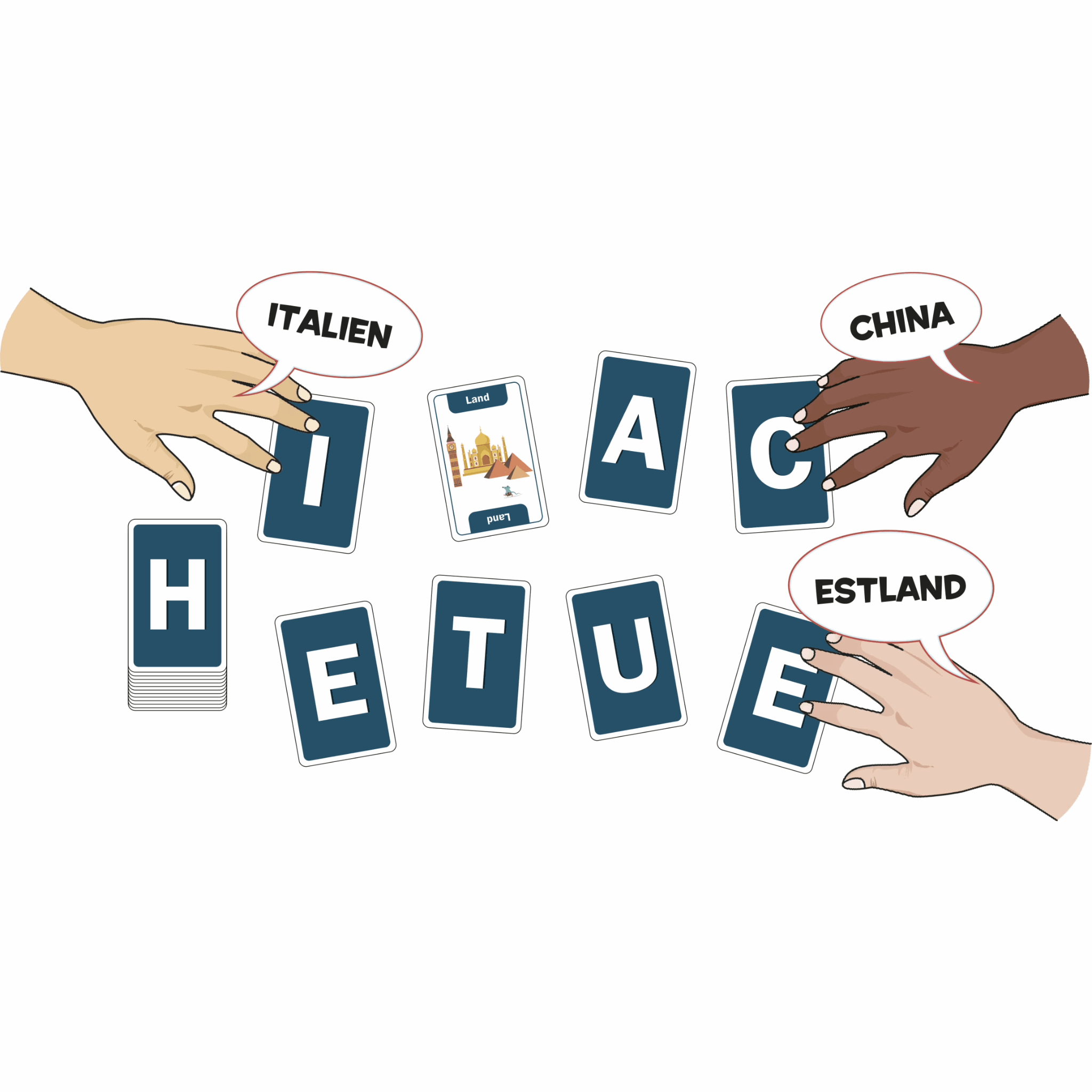 Schnapp, Land, Fluss! Karten