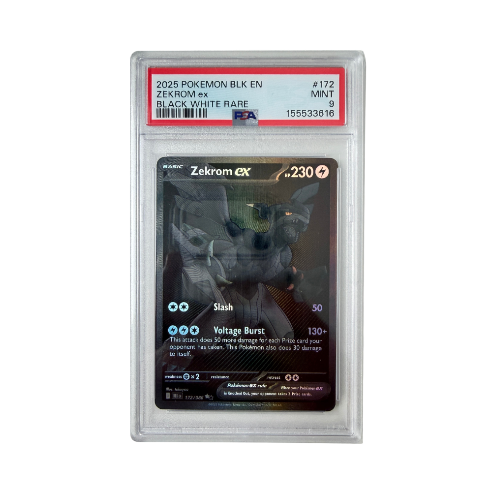 Pokémon - Zekrom ex #172/086 (Black Bolt) – PSA 9 Mint