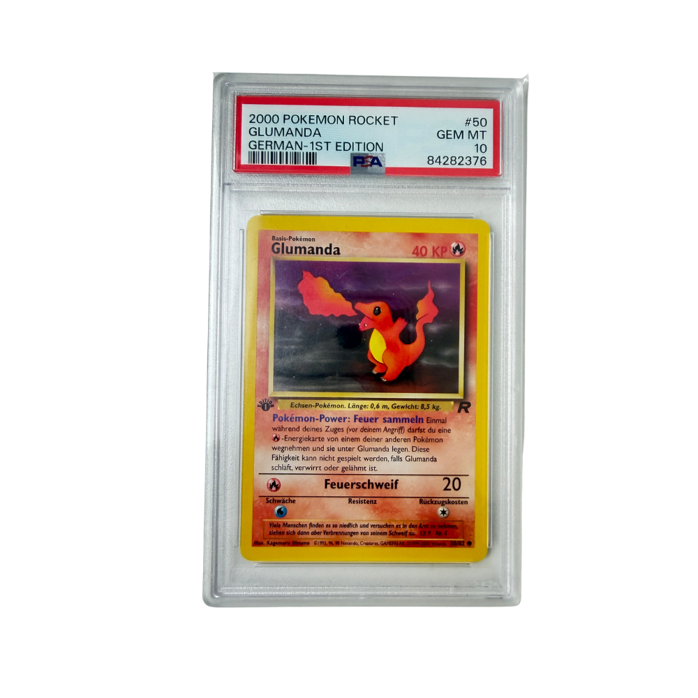 Pokémon - Glumanda #50/82 (Team Rocket 1st Edition) – PSA 10 Gem Mint