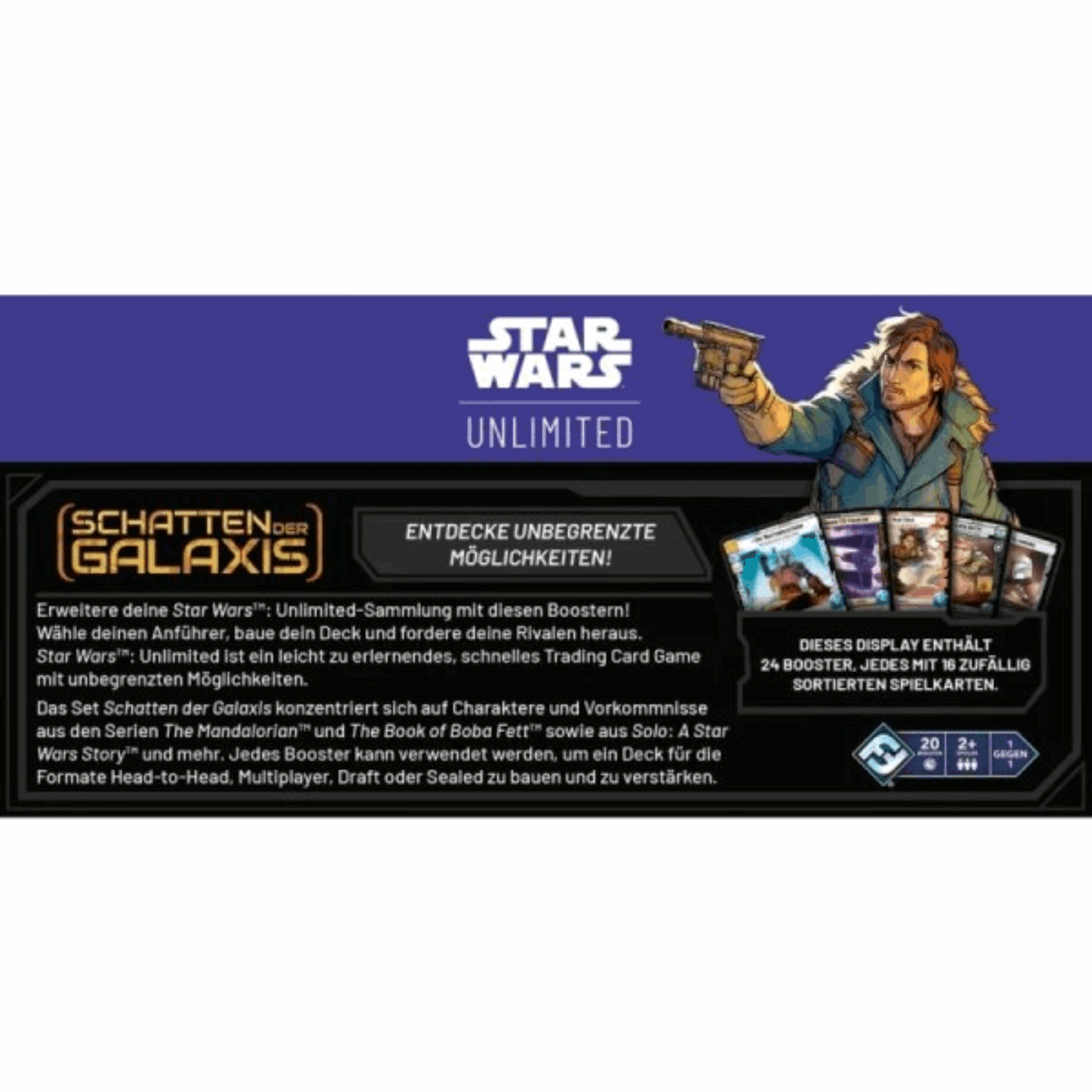 Star Wars: Unlimited - Schatten der Galaxis Booster Display - DE - cardcosmos