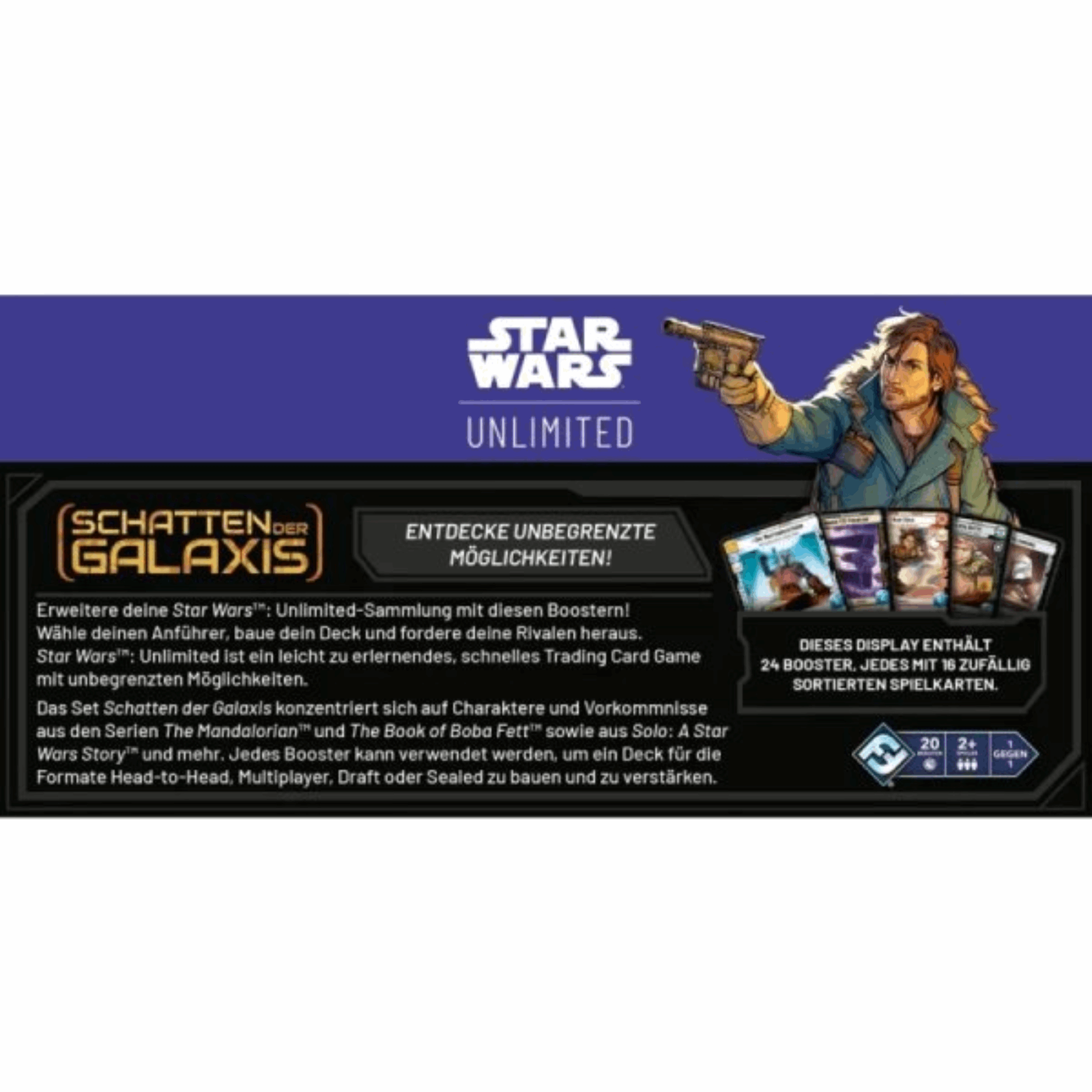 Star Wars: Unlimited - Schatten der Galaxis Booster Display - DE - cardcosmos