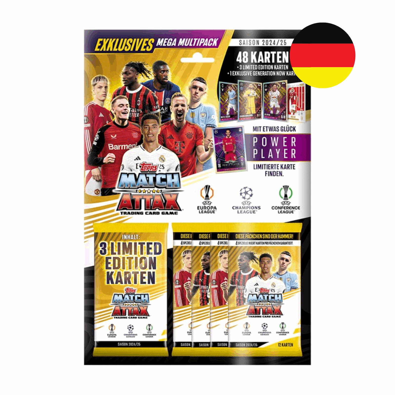Topps Champions League Match Attax 2024/25 - Exklusives Mega Multipack - DE - cardcosmos