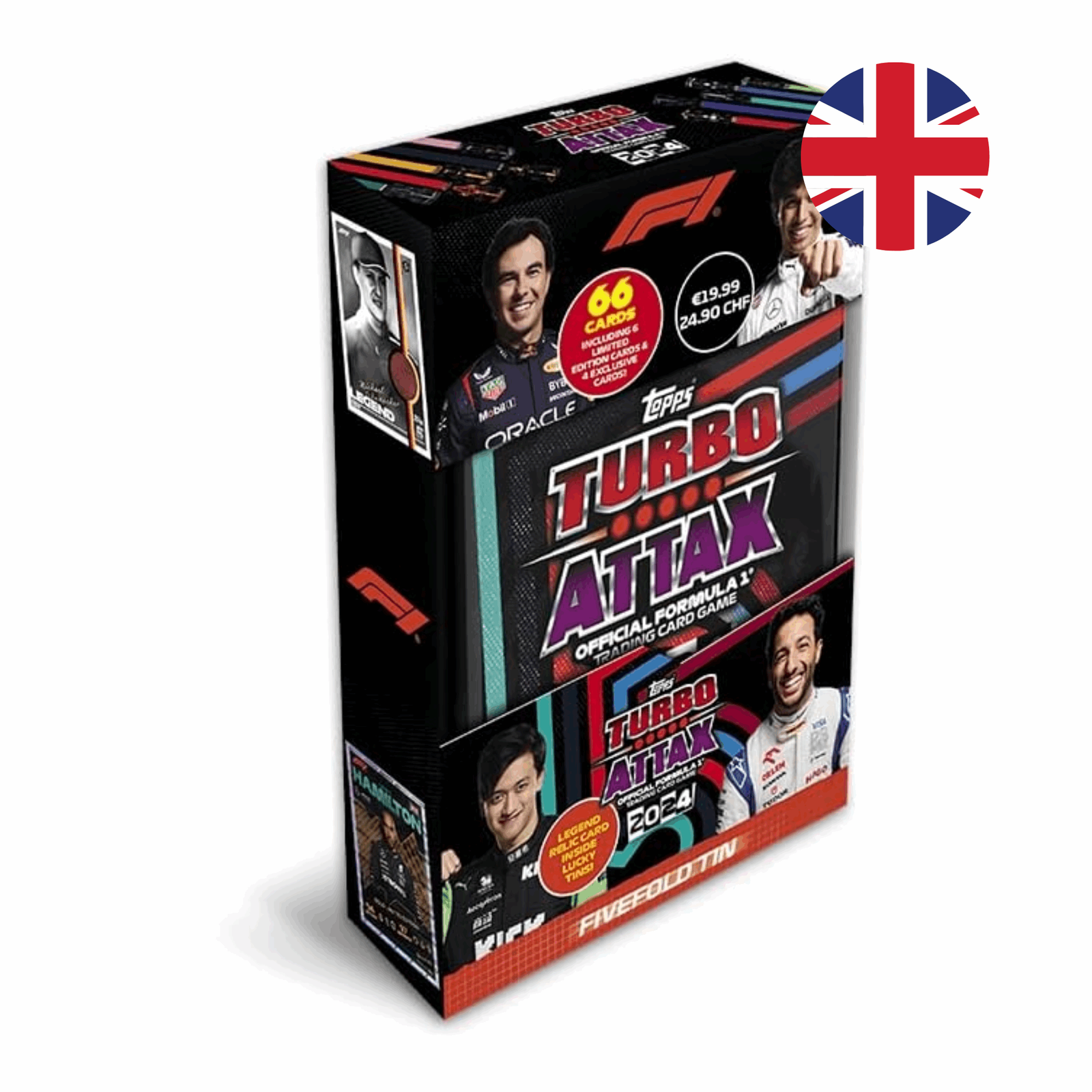 Topps Turbo Attax Formula 1 2024 - Fivefold Tin - EN - cardcosmos