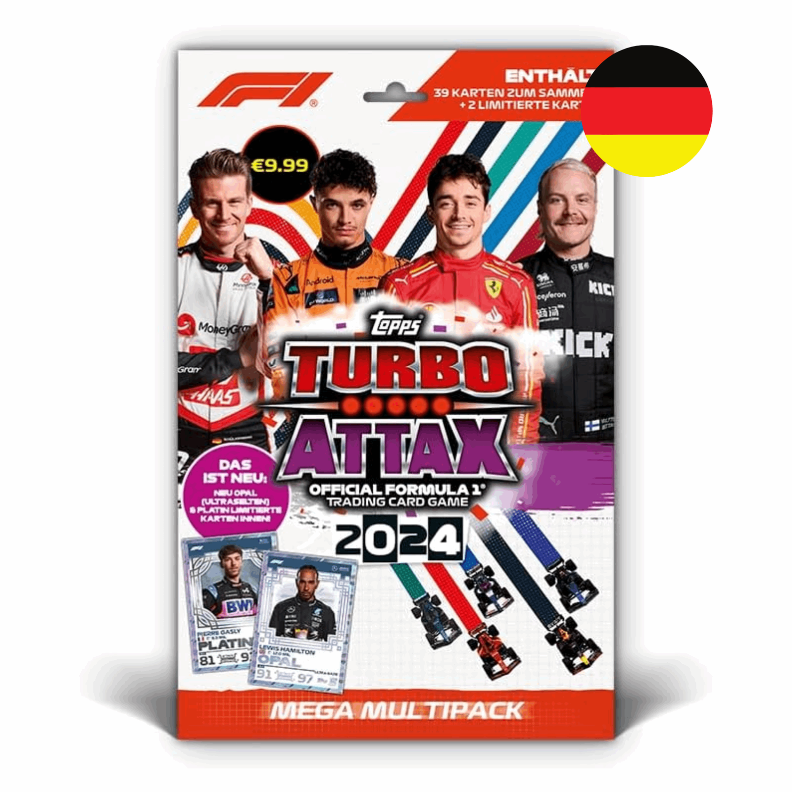Topps Turbo Attax Formula 1 2024 - Mega Multipack - DE - cardcosmos