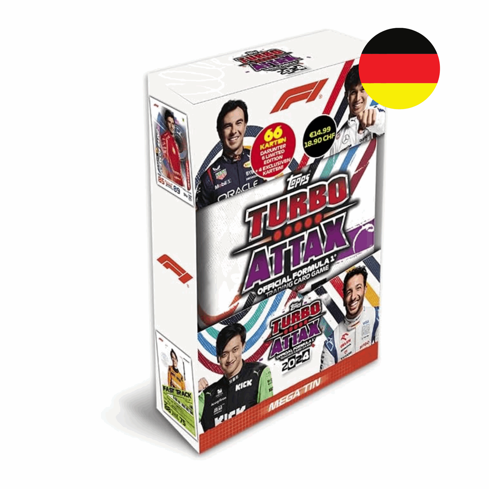 Topps Turbo Attax Formula 1 2024 - Mega Tin - DE - cardcosmos