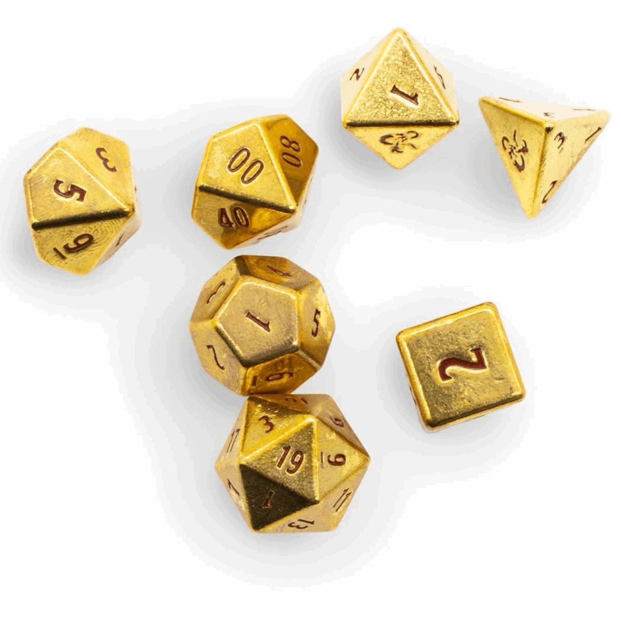 Ultra Pro - 50th Anniversary 7RPG Heavy Metal Dice für Dungeons & Dragons Würfel