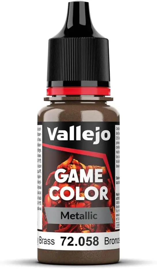 Vallejo Game Color Metallic Brassy Brass 18ml