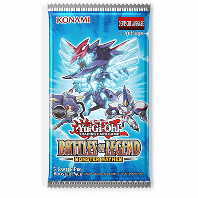 Yu-Gi-Oh! Battles of Legend: Monster Mayhem Booster Pack - DE Booster Vorderseite