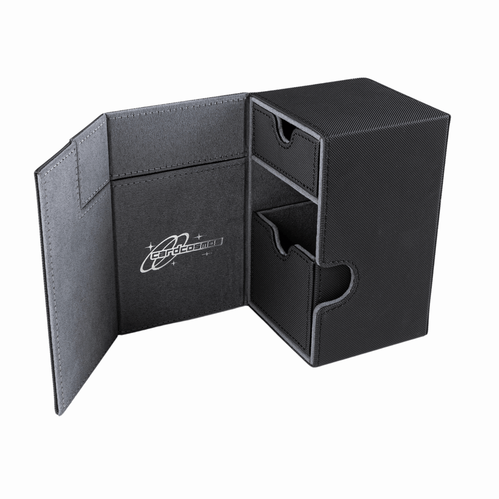 cardcosmos - 100+ Premium Deck Box with Dice Tray - cardcosmos