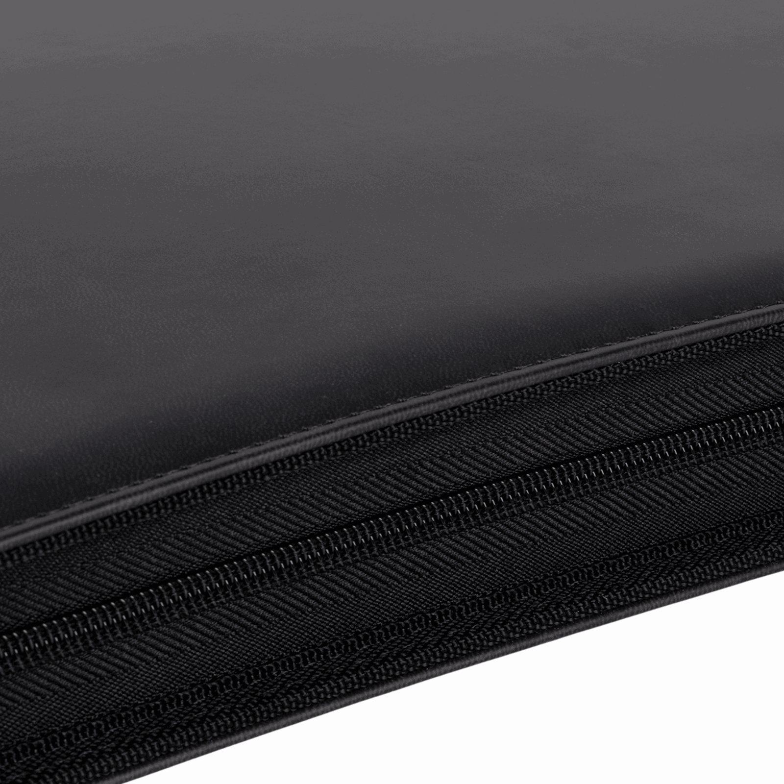 cardcosmos_9_Pocket_Zip_Premium_Leather_Binder_Schwarz_Schwarz Reißverschluss