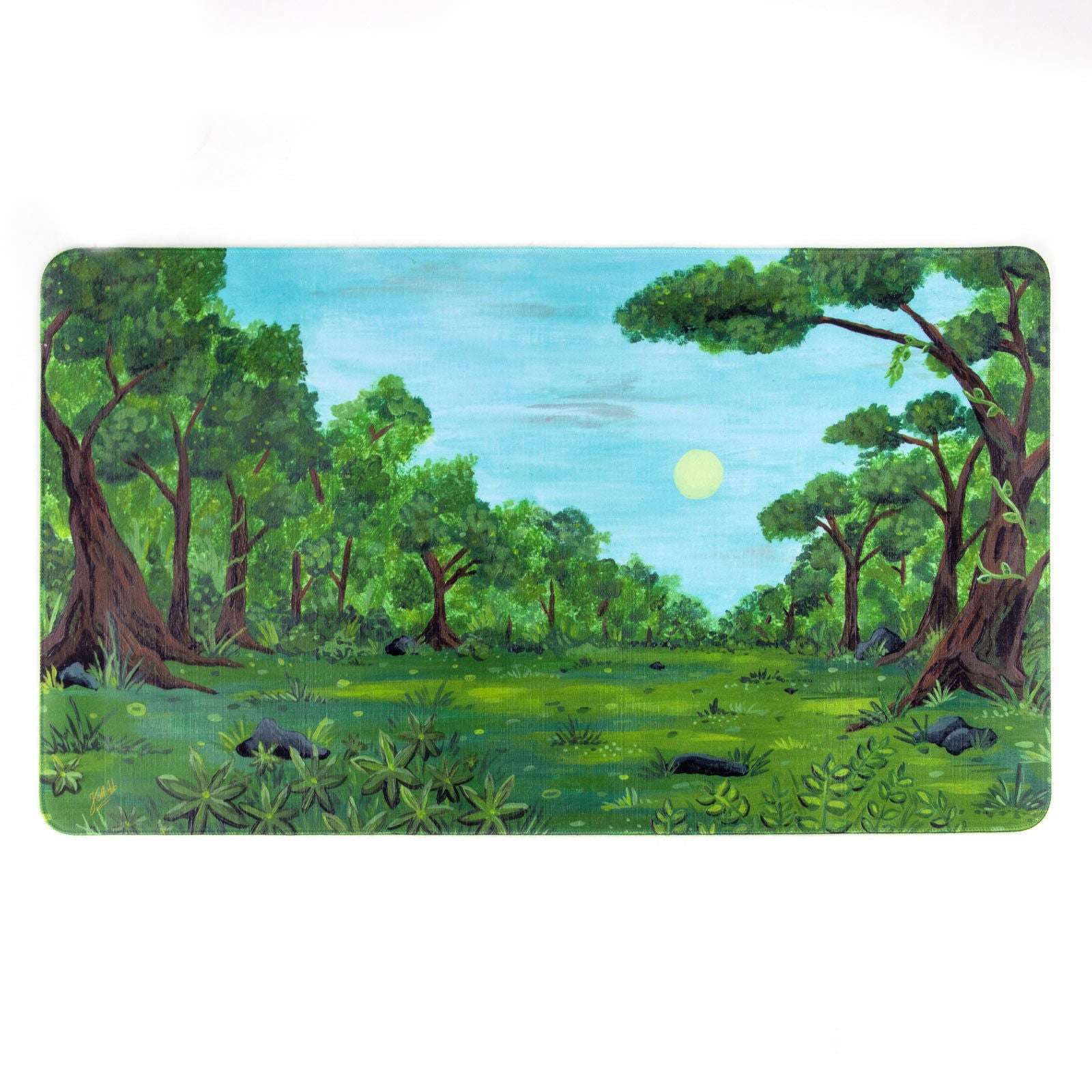 cardcosmos - Artwork Premium Playmat - Forest Sunrise - cardcosmos