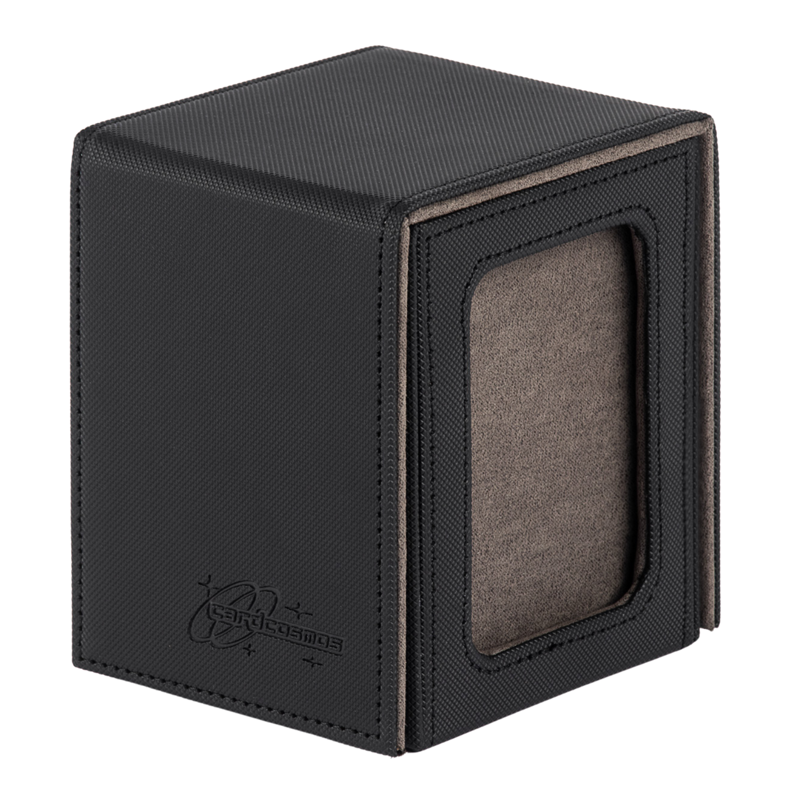 cardcosmos - 100+ Commander Deck Box with Window - Black