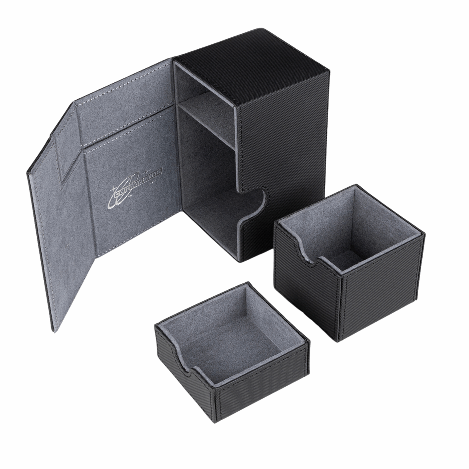 cardcosmos - 100+ Premium Deck Box with Dice Tray - cardcosmos