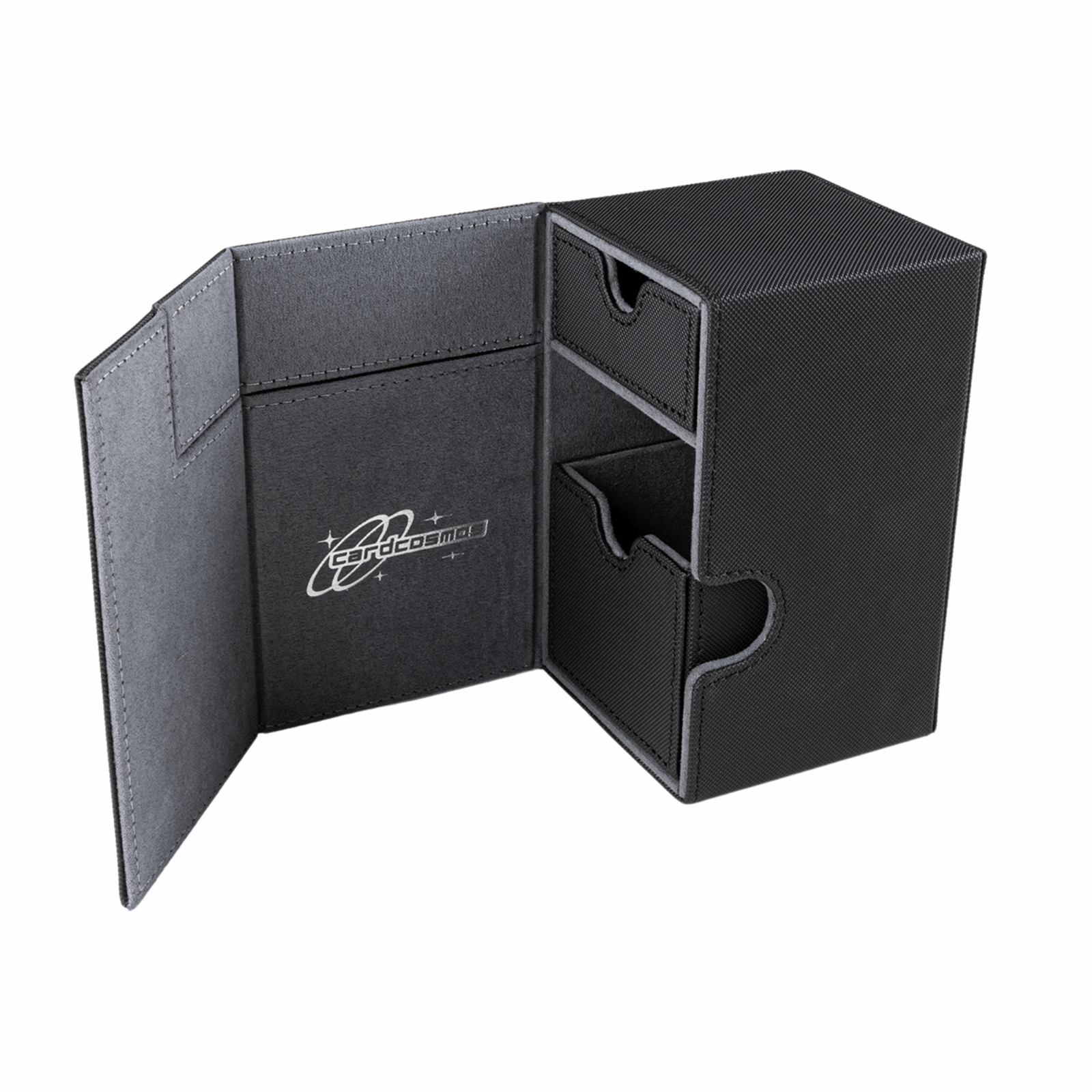 cardcosmos - 100+ Premium Deck Box with Dice Tray - cardcosmos