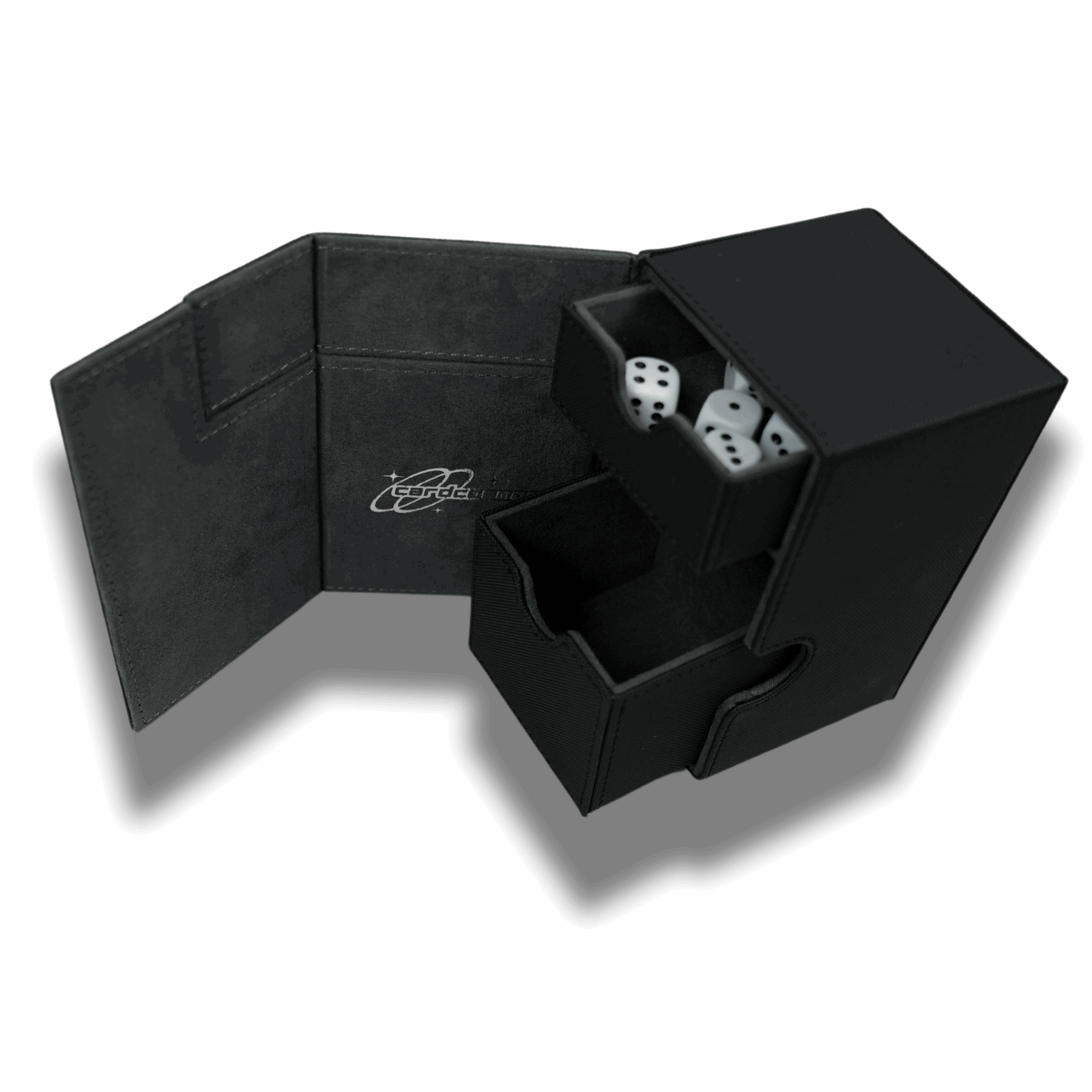 cardcosmos - 100+ Premium Deck Box with Dice Tray - cardcosmos