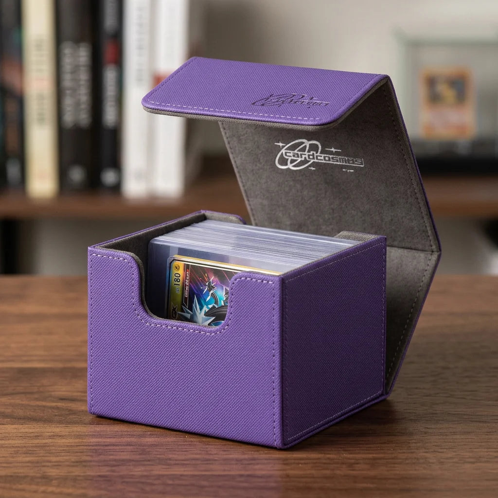 cardcosmos - 60+ Premium Toploader Deck Box - Lila