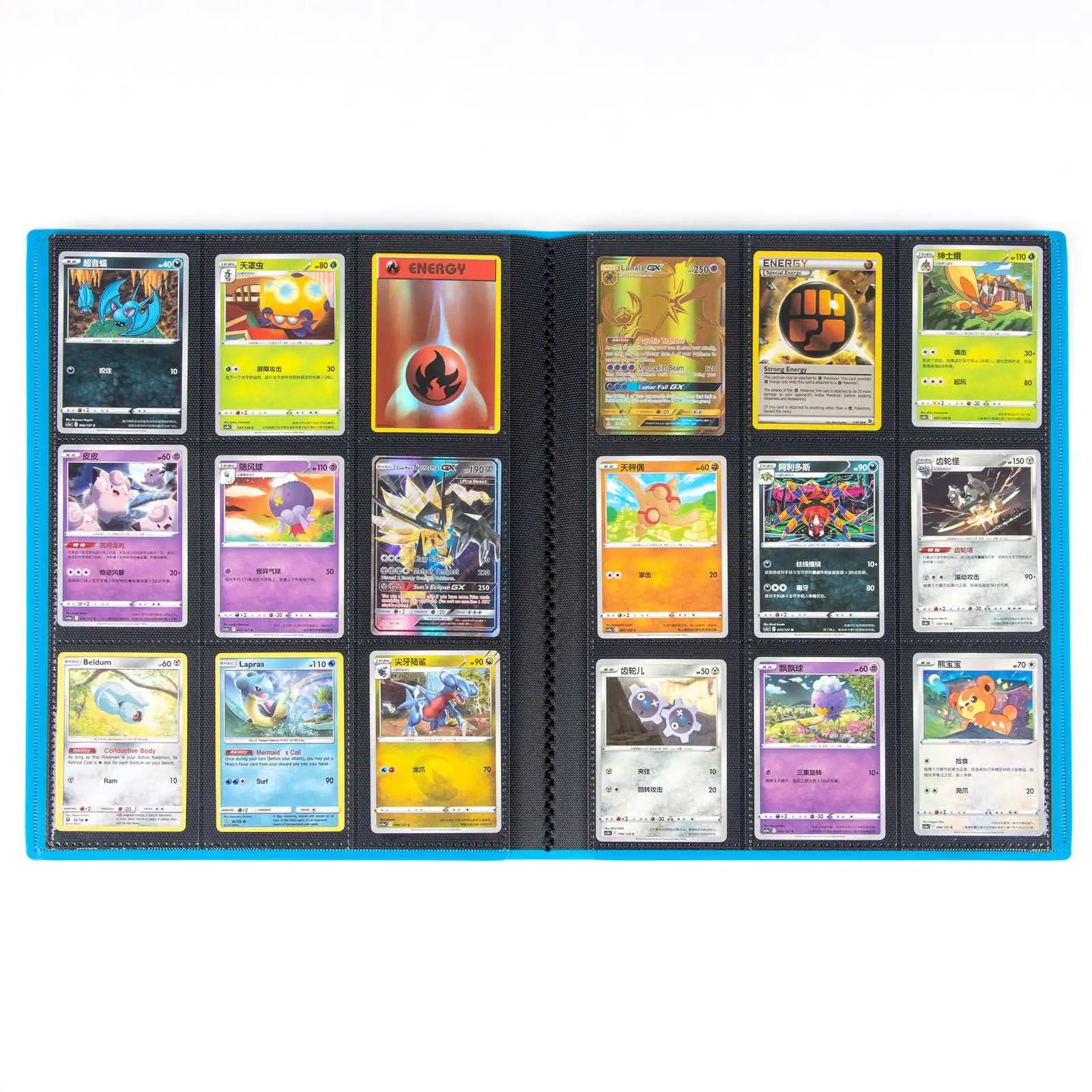 cardcosmos - 9 Pocket Basic Strap Binder - Hellblau