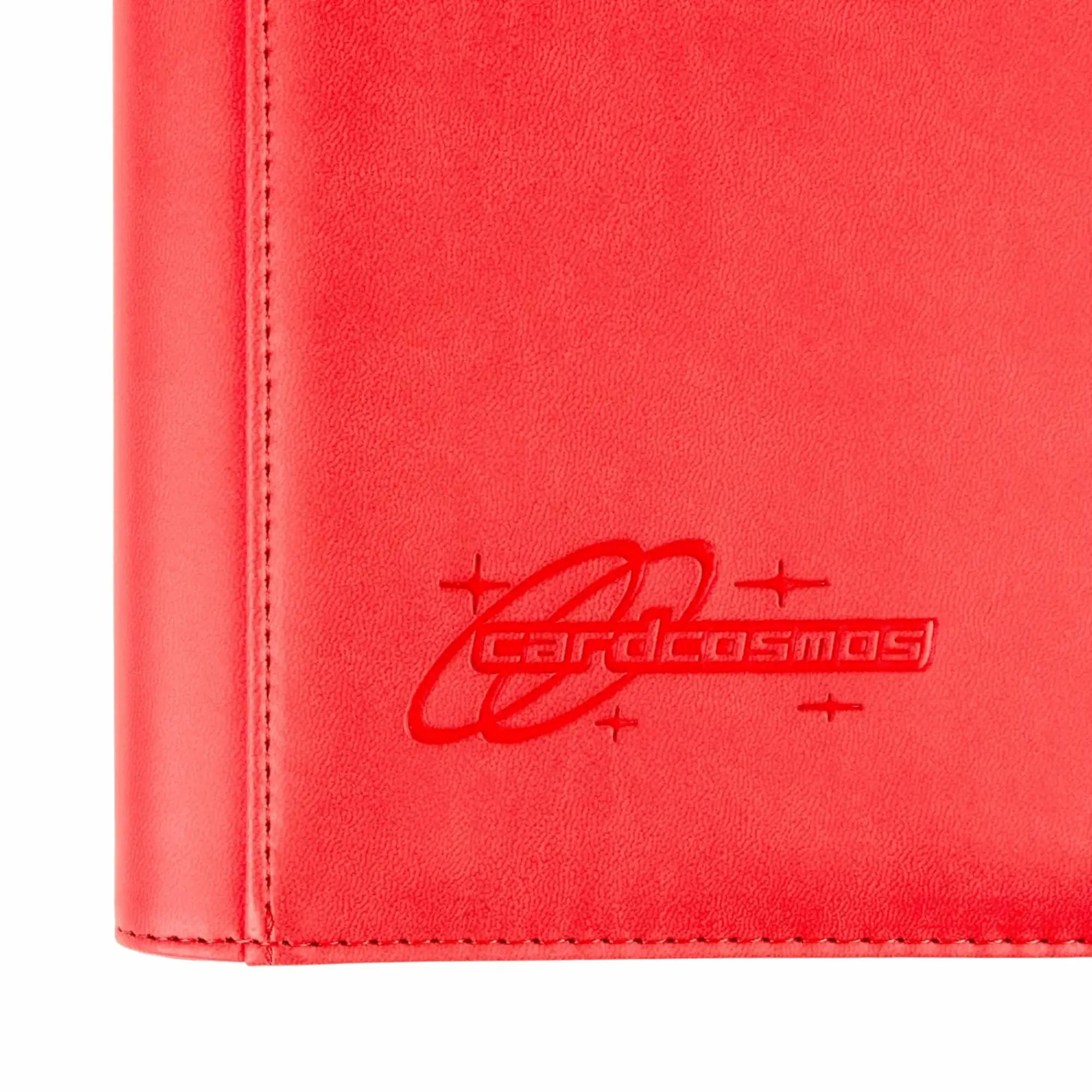 cardcosmos - 9 Pocket Strap Premium Leather Binder - Rot