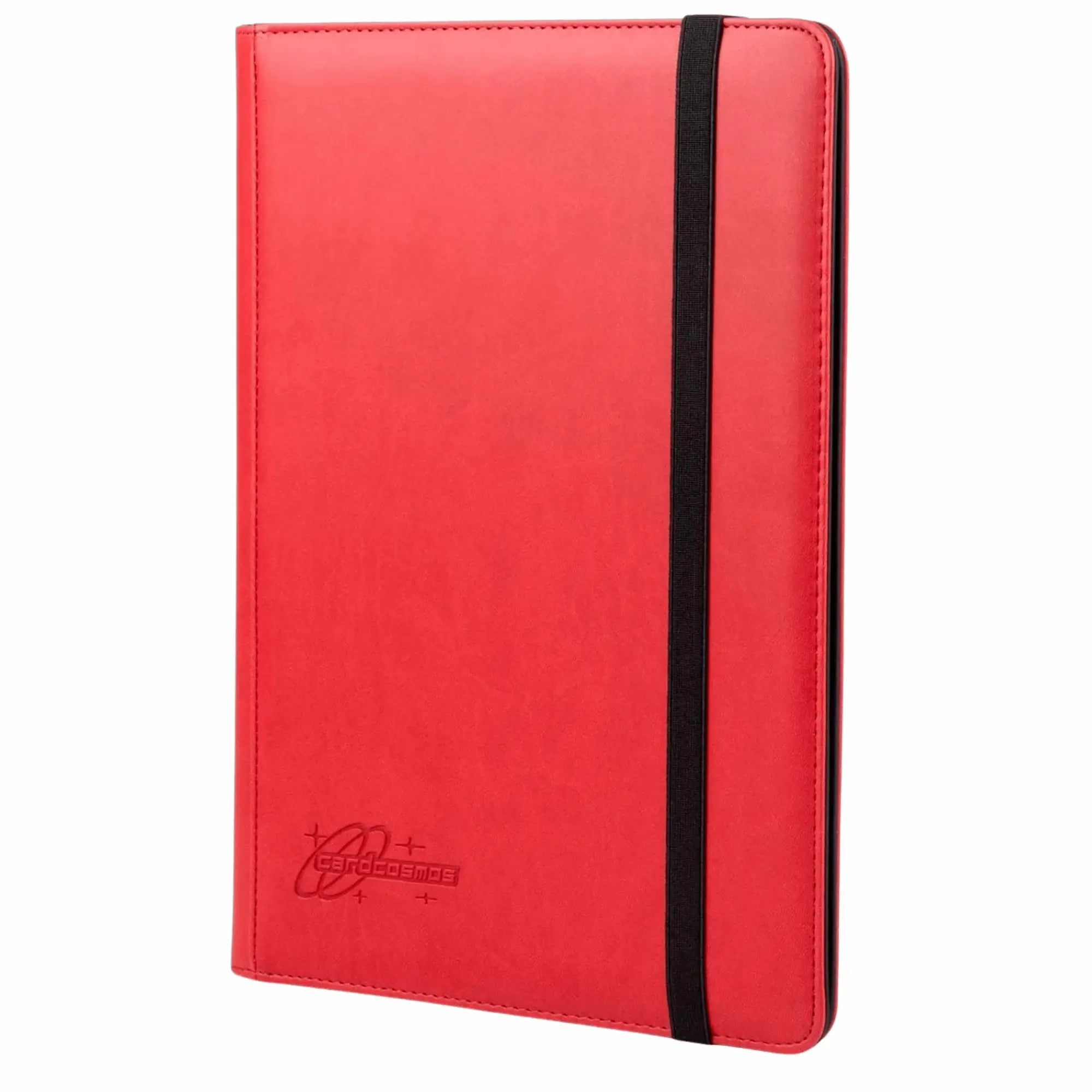 cardcosmos - 9 Pocket Strap Premium Leather Binder - Rot