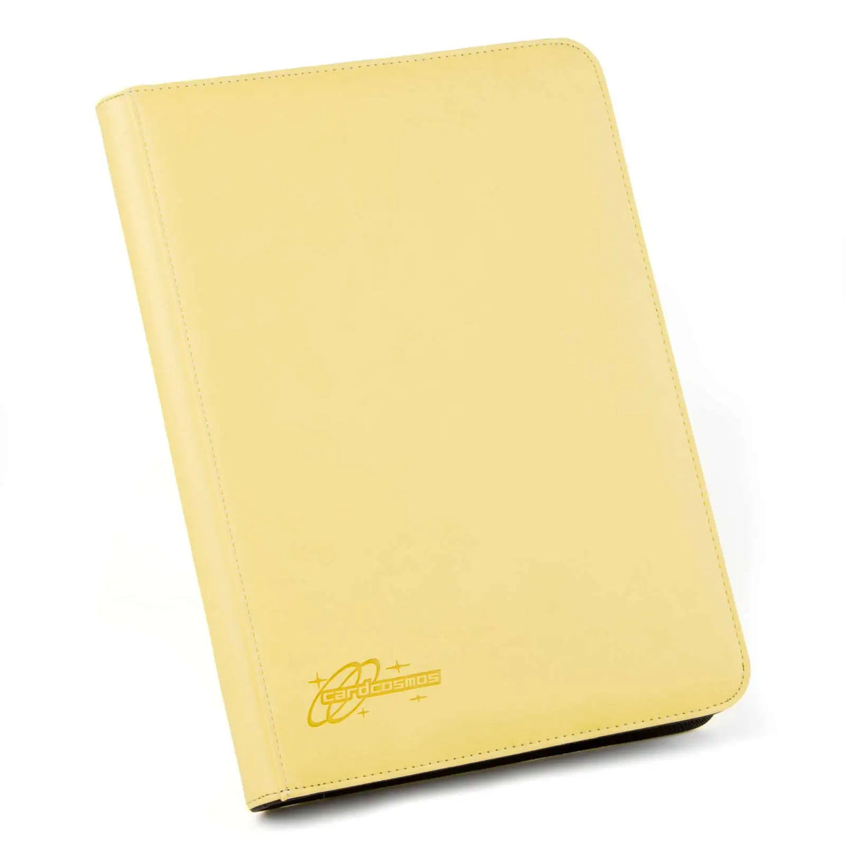 cardcosmos - 9 Pocket Zip Premium Leather Binder - Gelb