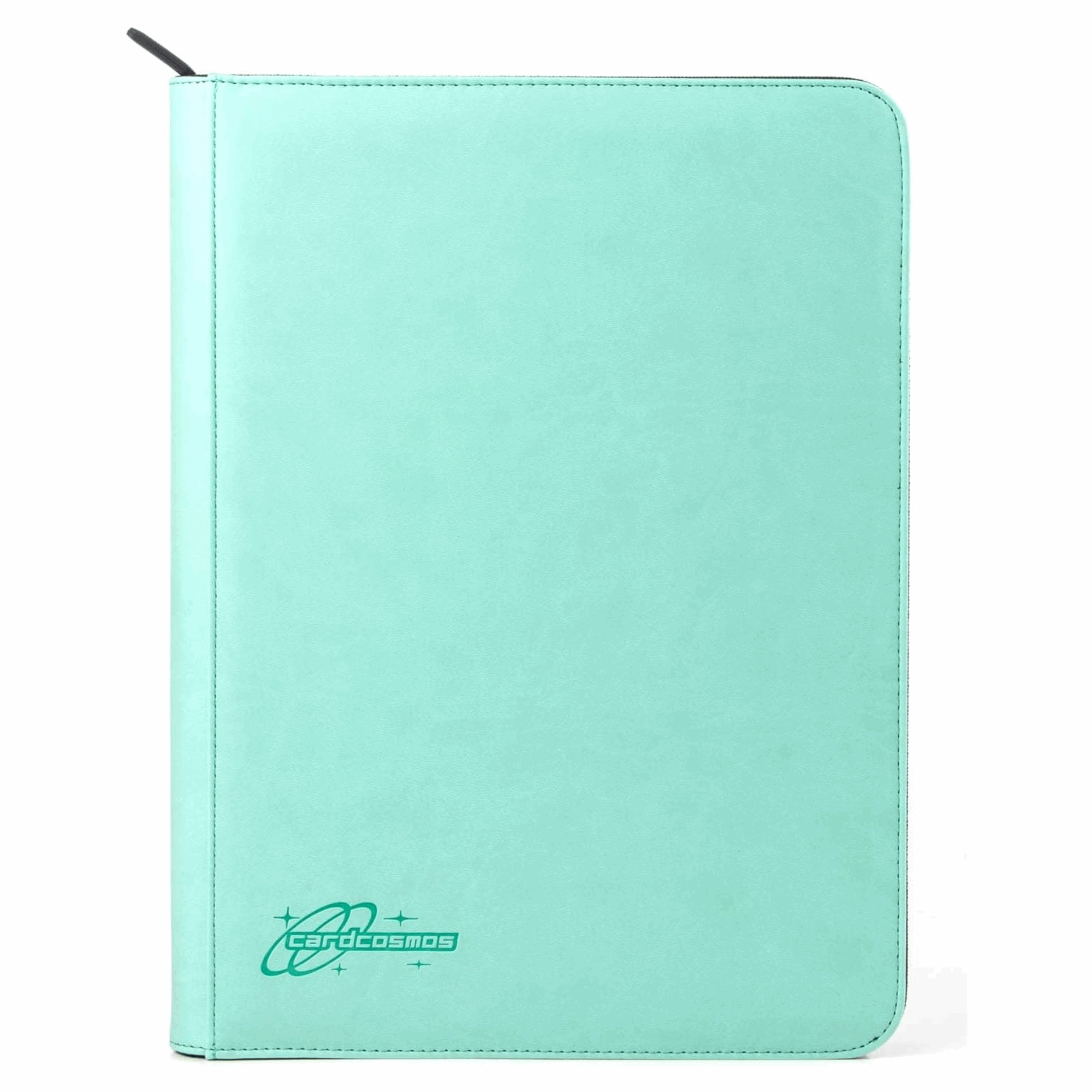 cardcosmos - 9 Pocket Zip Premium Leather Binder - Mintgrün