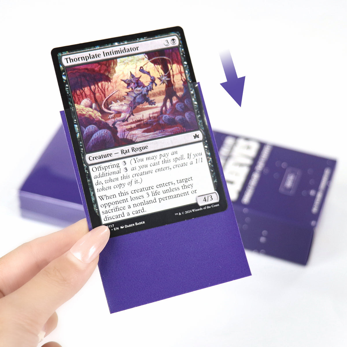 cardcosmos - Premium Matte Sleeves Purple | 100stk