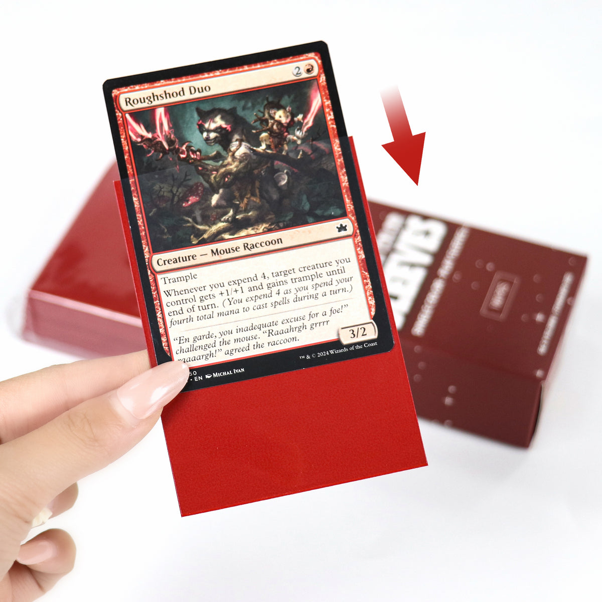 cardcosmos - Premium Matte Sleeves Red | 100stk