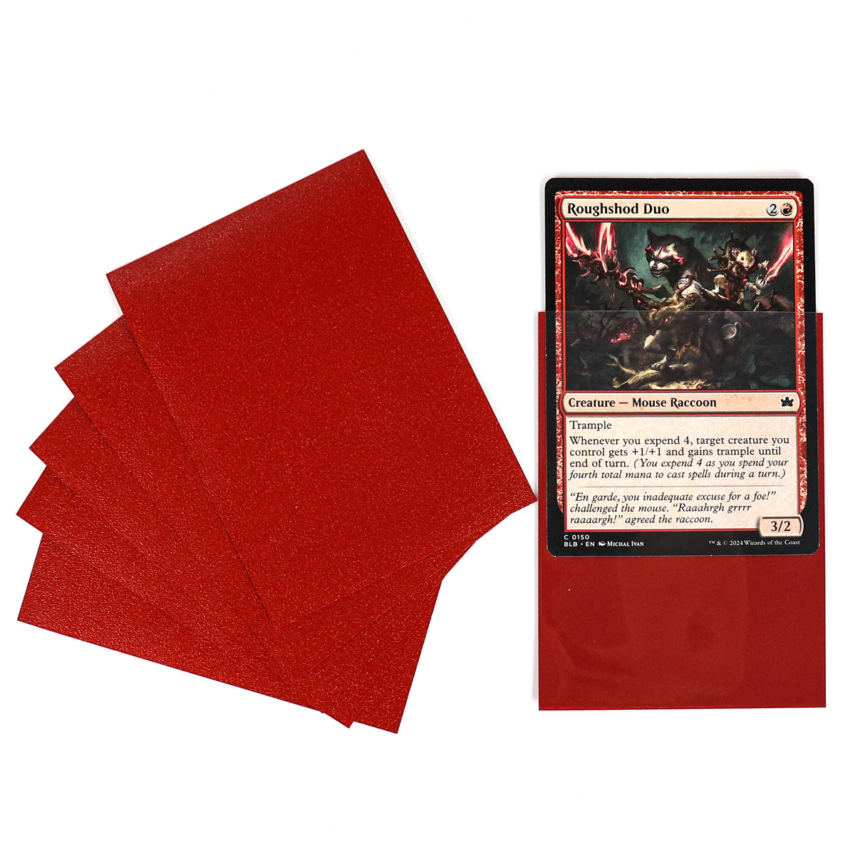cardcosmos - Premium Matte Sleeves Red | 100stk
