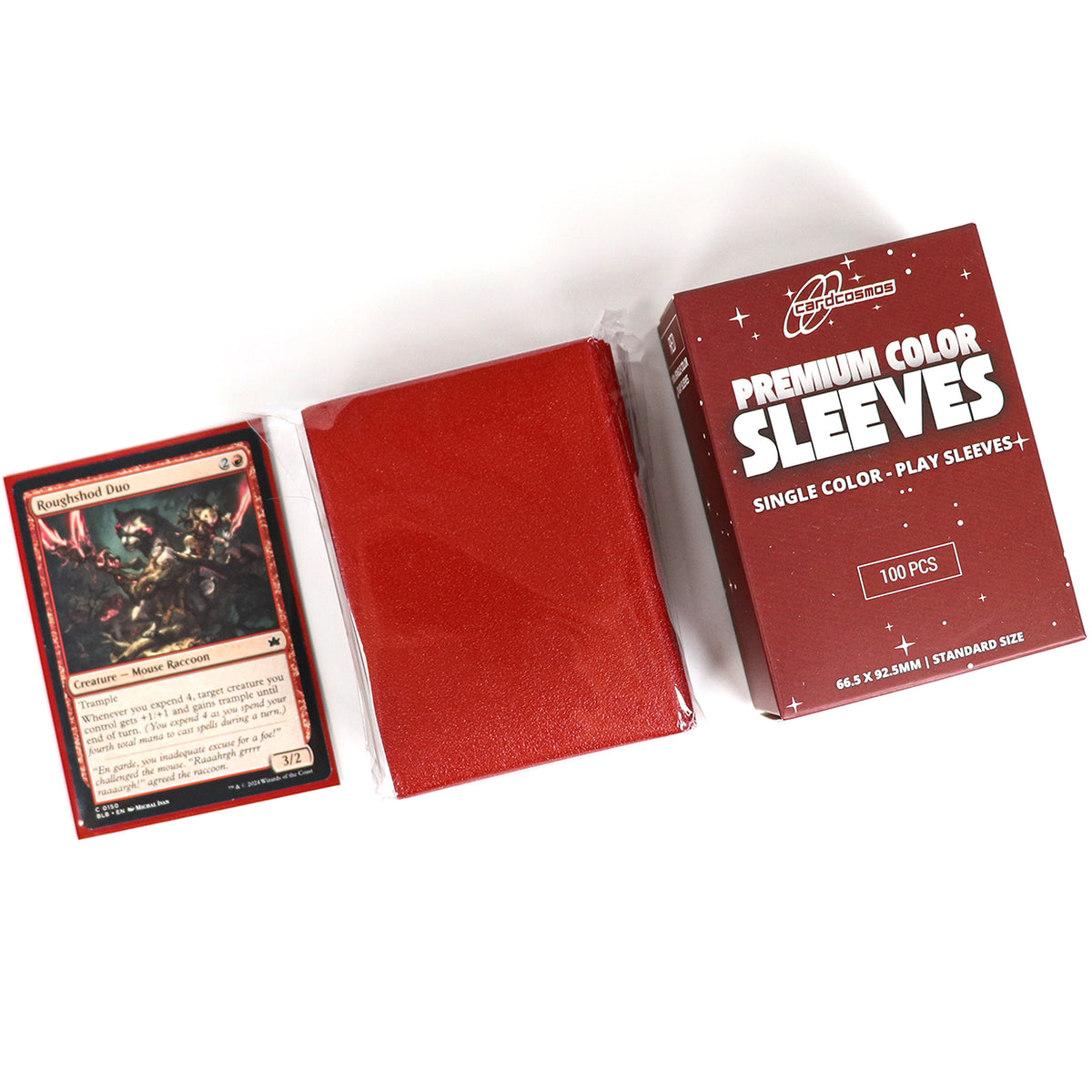 cardcosmos - Premium Matte Sleeves Red | 100stk