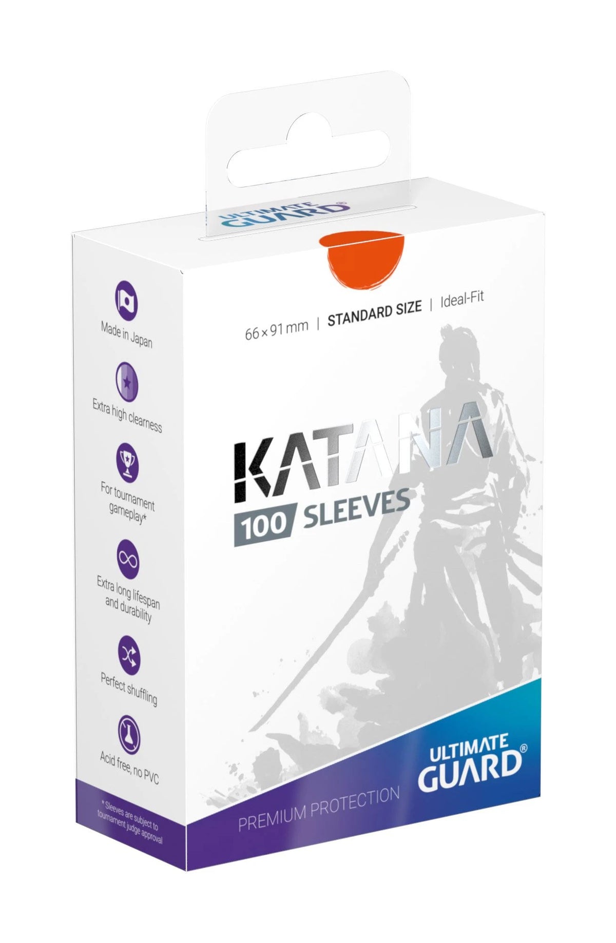Ultimate Guard Katana Sleeves Standard Size Orange - 100 Stück